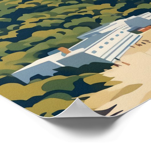 Rots van Gibraltar Travel Art Poster (Hoek)