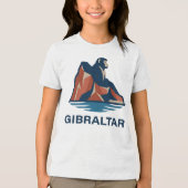 Rots van Gibraltar Tri-Blend Shirt (Voorkant)