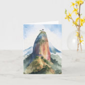 Rots van Guatape El Penon Colombia Waterverf Kaart (Gele Bloem)