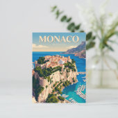 Rots van Monaco Briefkaart (Staand voorkant)