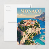 Rots van Monaco Briefkaart (Voorkant / Achterkant)