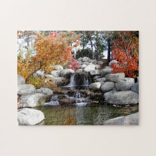 Rots Waterval Landschap Water Legpuzzel (Horizontaal)
