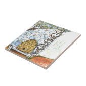 rotsachtig gewas tegeltje (Zijkant)