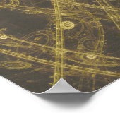 rotsachtig | Steampunk Eekhoorn Digitale Kunst Poster (Hoek)