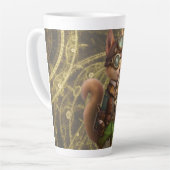 rotsachtig | Steampunk Eekhoorn Latte Mok (Linkerhoek)