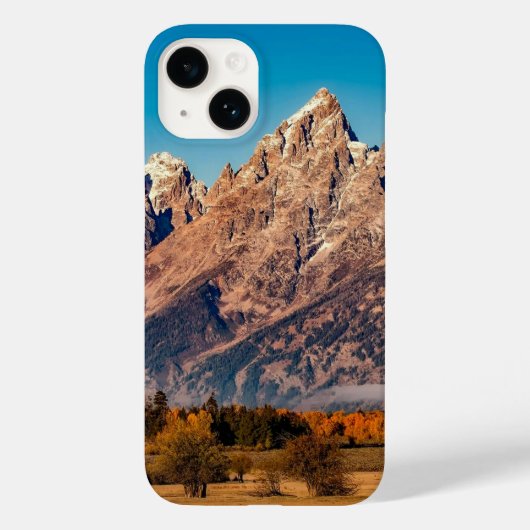 Rotsachtige berg afbeelding op iphone hoesje (Achterkant)