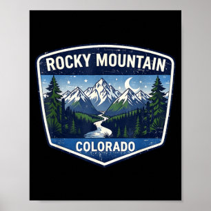 Rotsachtige berg colorado natuur wandelen avontuur poster