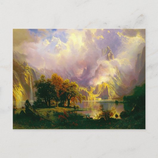 Rotsachtige bergen briefkaart (Voorkant)