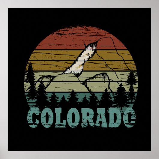 Rotsachtige Bergen Colorado Poster (Voorkant)