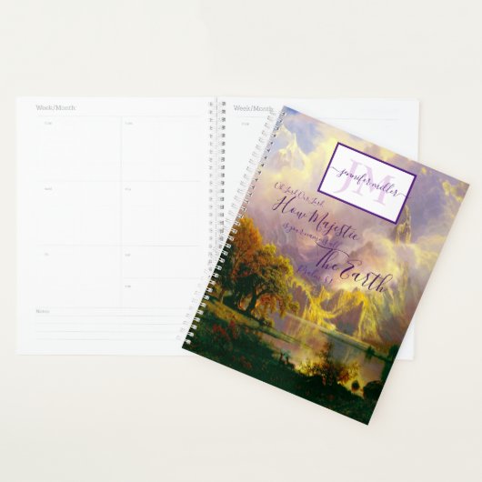 Rotsachtige bergen Majestueus gepersonaliseerd Planner (Display)