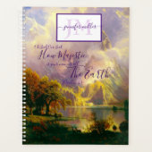 Rotsachtige bergen Majestueus gepersonaliseerd Planner (Voorkant)