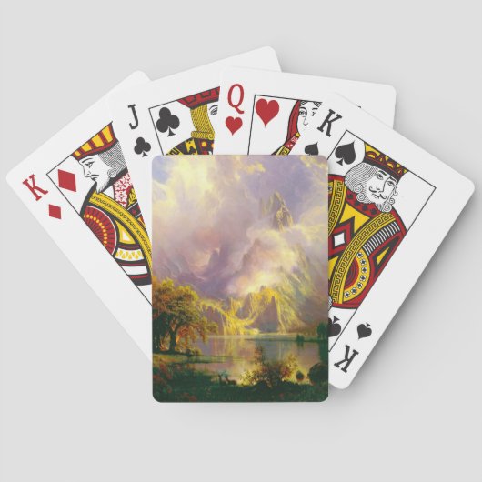 Rotsachtige bergen  pokerkaarten (Achterkant)