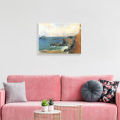 Rotsachtige kust door Paul Gauguin, Vintage Impres Canvas Afdruk (Insitu (Woonkamer))