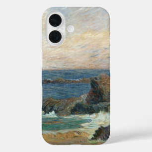 Rotsachtige kust door Paul Gauguin, Vintage Impres iPhone 16 Hoesje