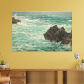  rotsachtige kustlijn nautische oceaan zeegezicht canvas afdruk (Insitu (Woonkamer))