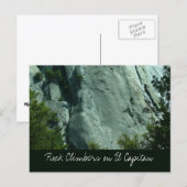 Rotsbeklimmers op El Capitan Briefkaart (Voorkant / Achterkant)