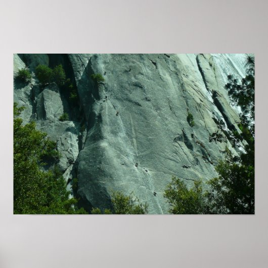 Rotsbeklimmers op El Capitan Poster (Voorkant)