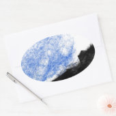 rotsberg en droom ovale sticker (Envelop)