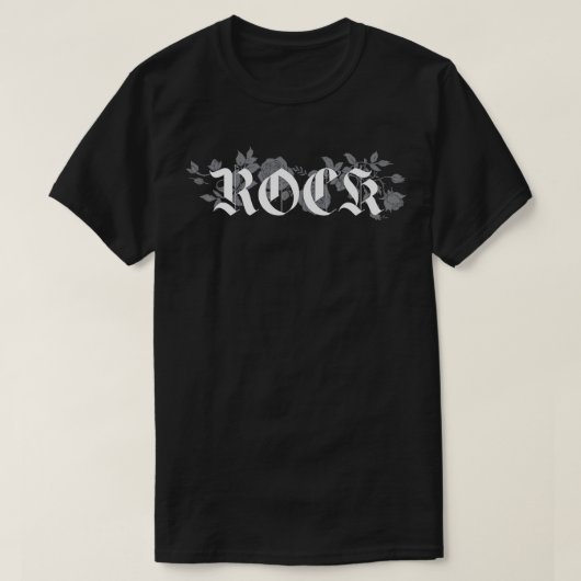rotsbloemenontwerp t-shirt (Design voorkant)