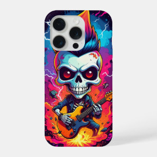 Rotschedel met Mohawk kapsel iPhone 15 Pro Case