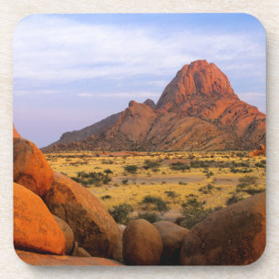 Rotseiland en vlakte, Spitzkoppe, Erongo Bier Onderzetter