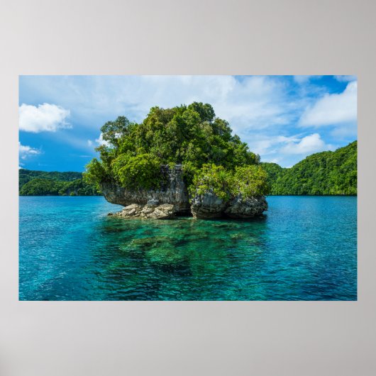 Rotseiland in Rock Islands Poster (Voorkant)