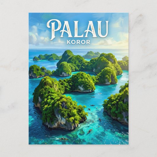 Rotseilanden Palau Briefkaart (Voorkant)