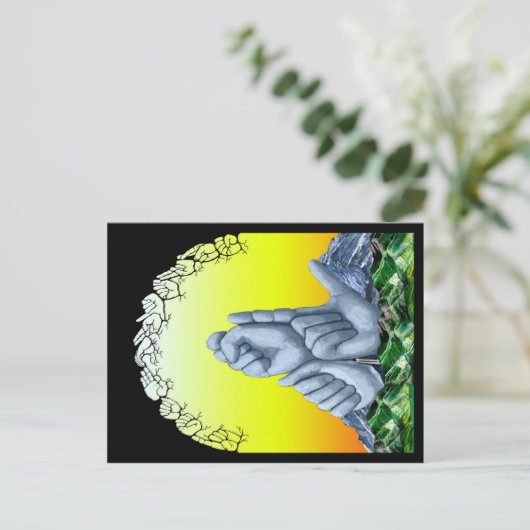 Rotsen ASL Briefkaart (Staand voorkant)