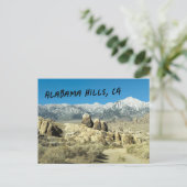 Rotsen bij Alabama Hills Briefkaart (Staand voorkant)