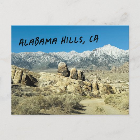 Rotsen bij Alabama Hills Briefkaart (Voorkant)