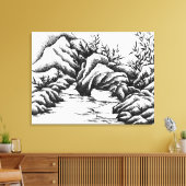 Rotsen Canvas Afdruk (Insitu (Woonkamer))