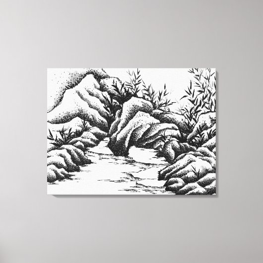 Rotsen Canvas Afdruk (Voorkant)