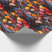 Rotsen en bladeren cadeaupapier (Hoek)