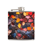 Rotsen en bladeren heupfles (Voorkant)