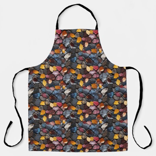 Rotsen en bladeren schort (Voorkant)