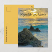 Rotsen en golven in Nauru Briefkaart (Voorkant / Achterkant)