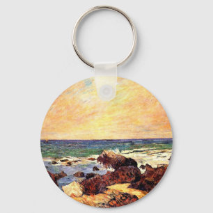 Rotsen en Zee door Paul Gauguin, Sleutelhanger