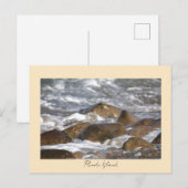 Rotsen Golven Rhode Island Prentbrief Briefkaart (Voorkant / Achterkant)