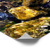 rotsen in de rivier poster (Hoek)