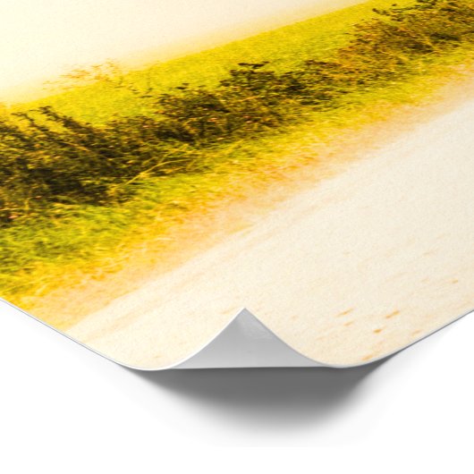 Rotsen in de weg poster (Hoek)