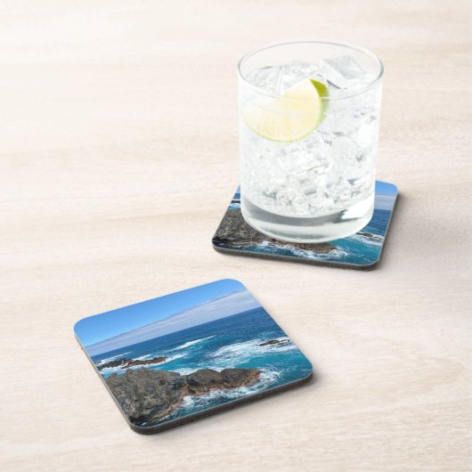 Rotsen in zee bier onderzetter (Rechterzijde)