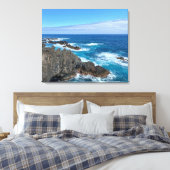 Rotsen in zee canvas afdruk (Insitu (Slaapkamer))