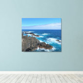 Rotsen in zee canvas afdruk (Insitu (Houten vloer))