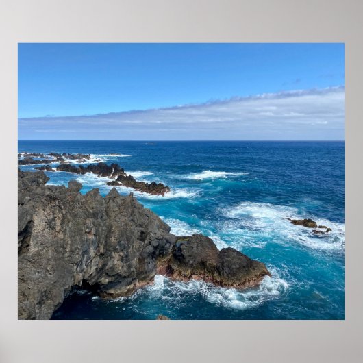 Rotsen in zee poster (Voorkant)