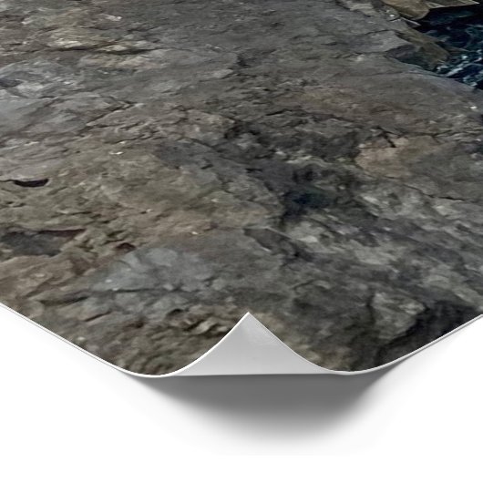 Rotsen in zee poster (Hoek)