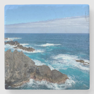 Rotsen in zee stenen onderzetter