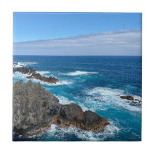 Rotsen in zee tegeltje