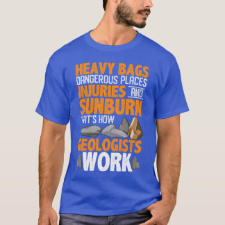 Rotsen jagende geoloog Geologie jongen T-shirt