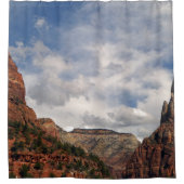 Rotsen & Lucht Zion National Park Utah Douchemuts Douchegordijn (Voorkant)