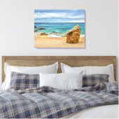 rotsen nabij Lloret de Mar in Costa Brava Canvas Afdruk (Insitu (Slaapkamer))